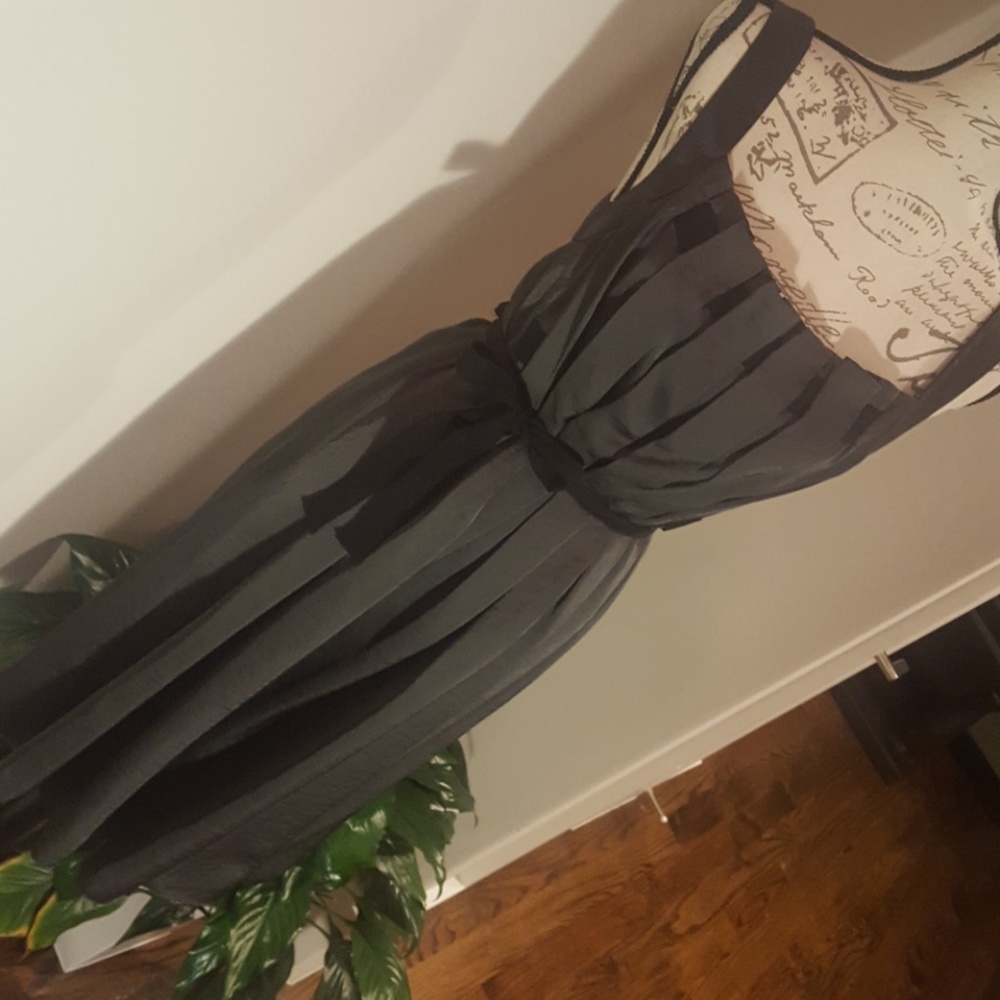 Grey and black dress